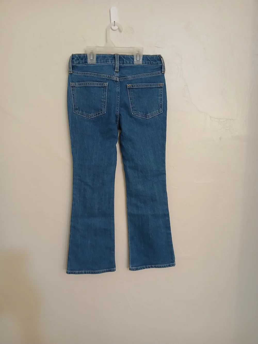 Old Navy Medium Blue Floral Embroidered Girls Bootcut Jeans 10